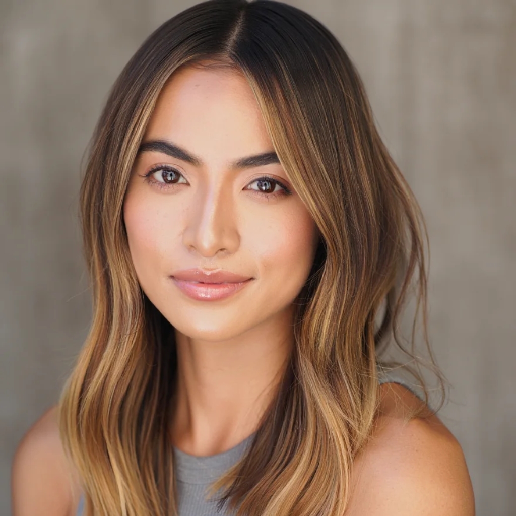 dégradé cheveux mi long