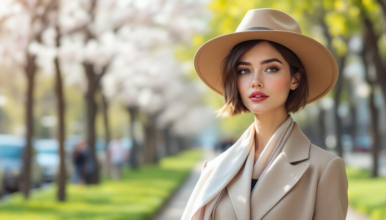 chapeau pour cheveux courts