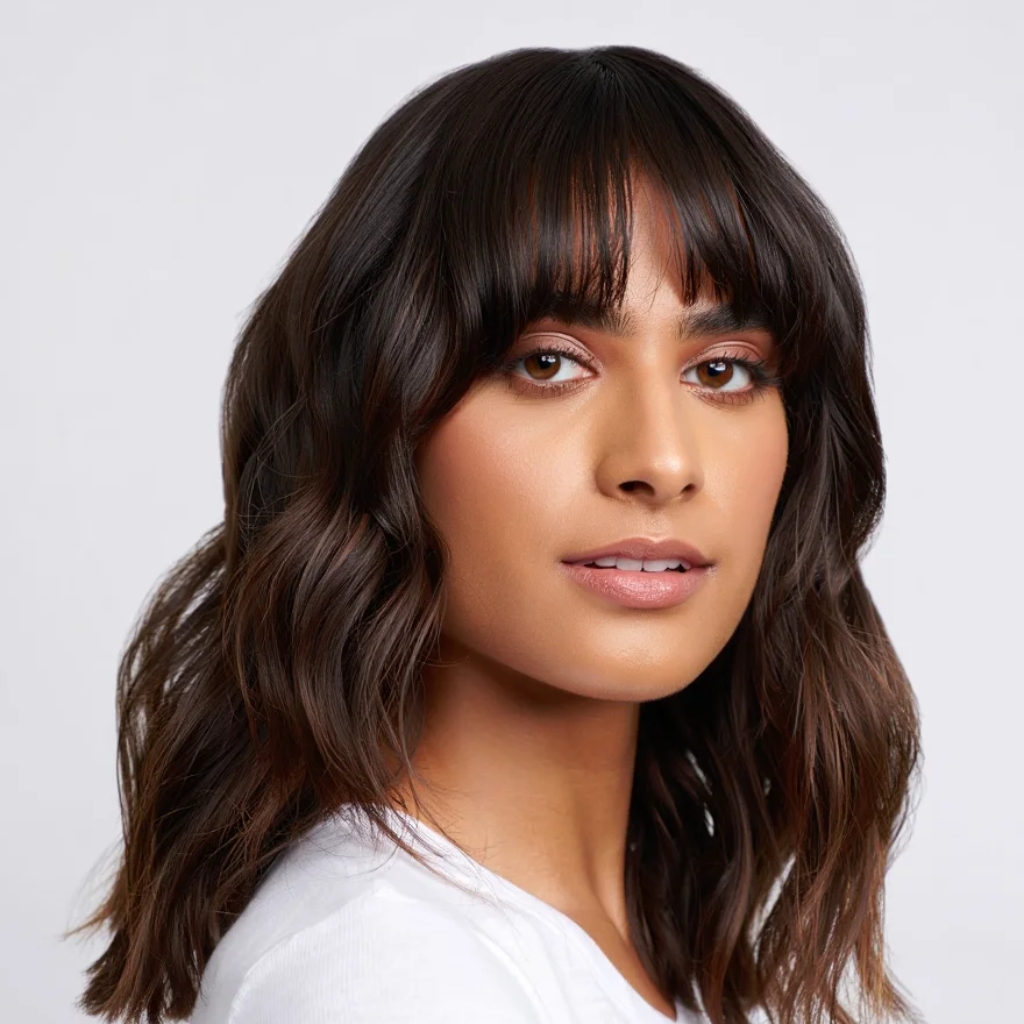 coupe de cheveux mi long dégradé