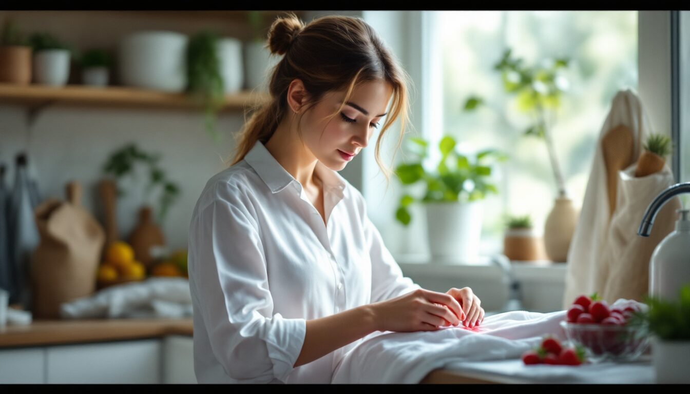 détacher fruit rouge