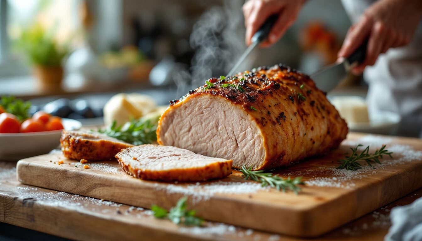 roti de porc air fryer