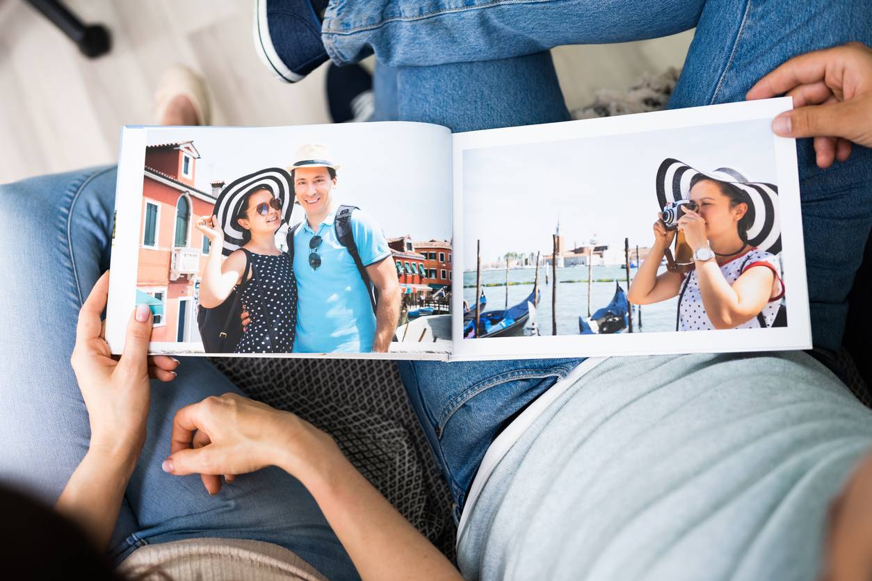album photo, mises en page