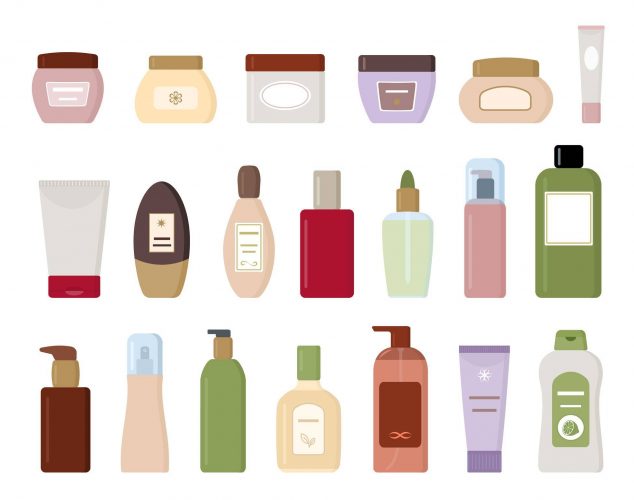 produits cosmétiques à étiqueter
