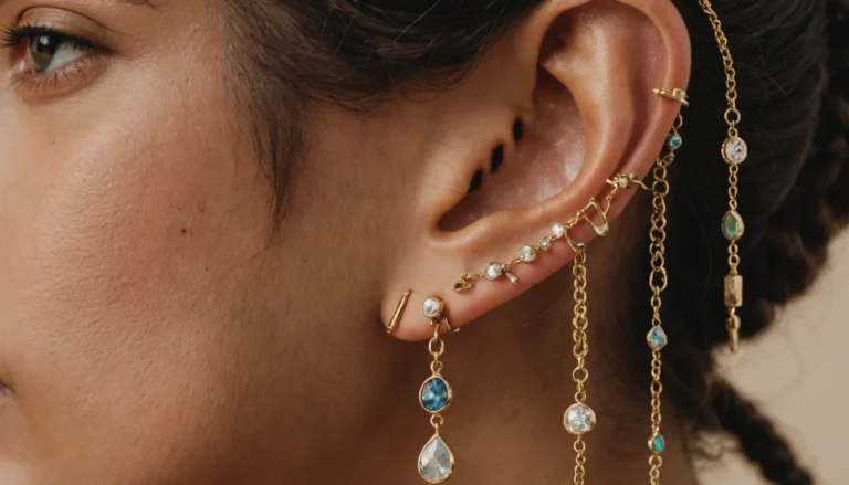 different piercing oreille