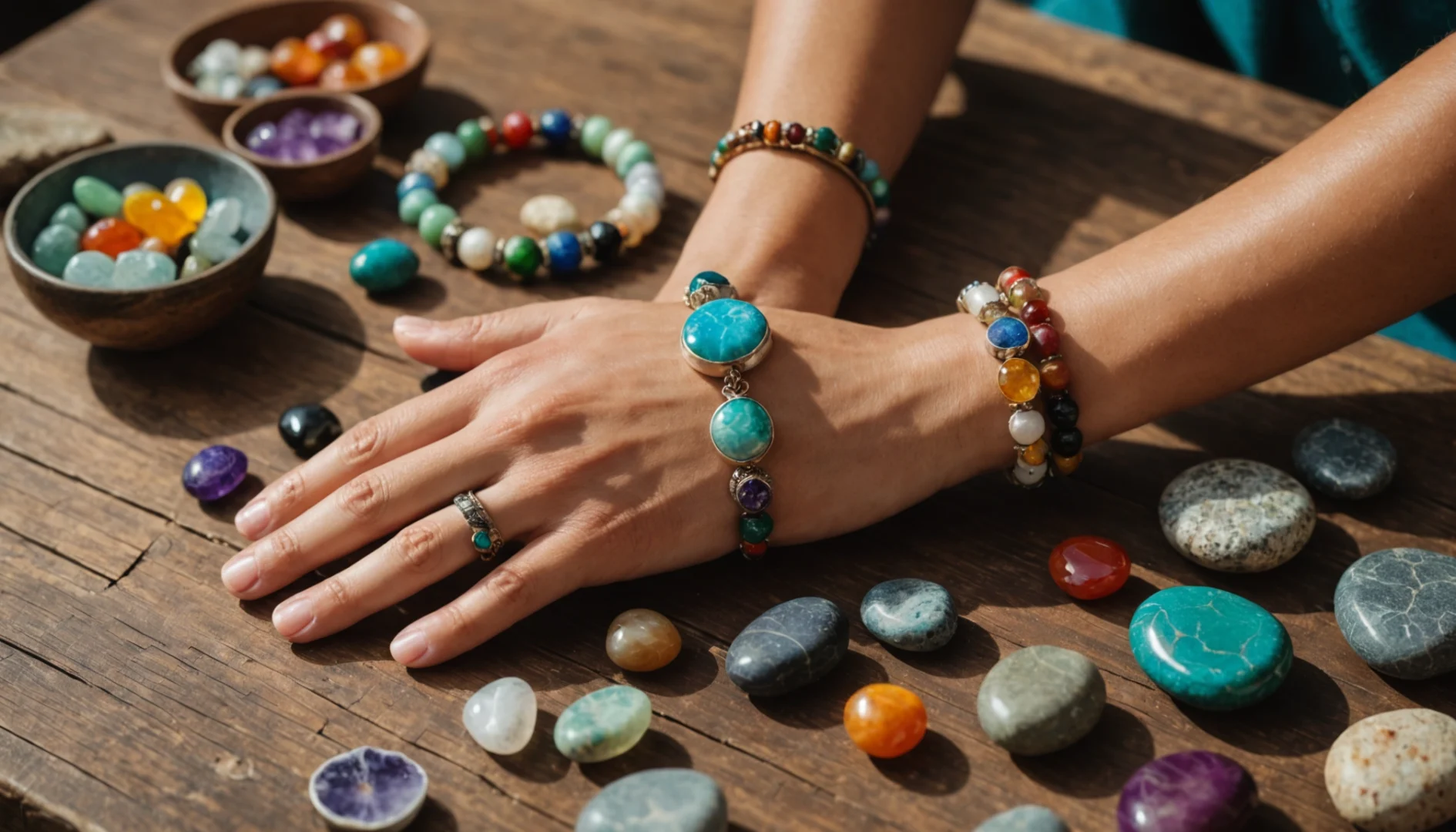 Les secrets apaisants des bracelets sept chakras pour la femme moderne
