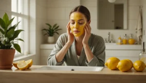 masque au citron visage