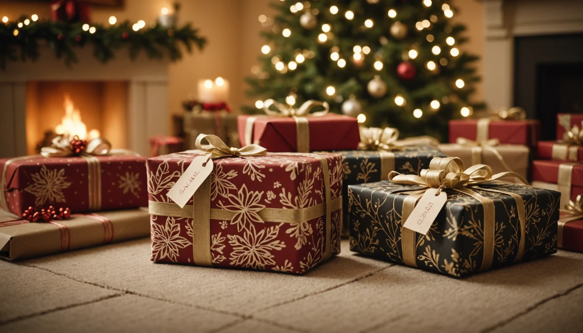 Étiquettes de Noël féminines pour sublimer vos cadeaux personnalisés
