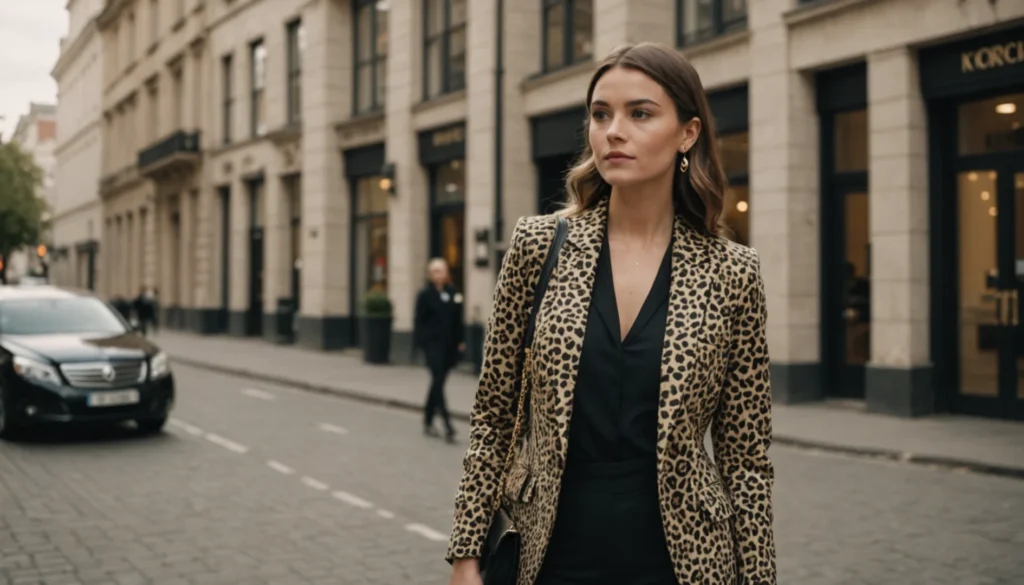 tenue léopard femme