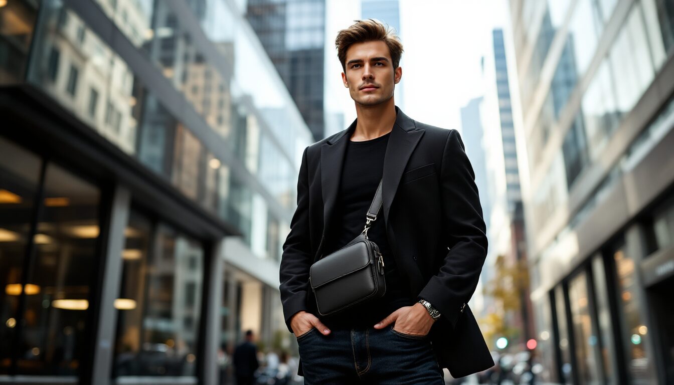 sac bandoulière homme